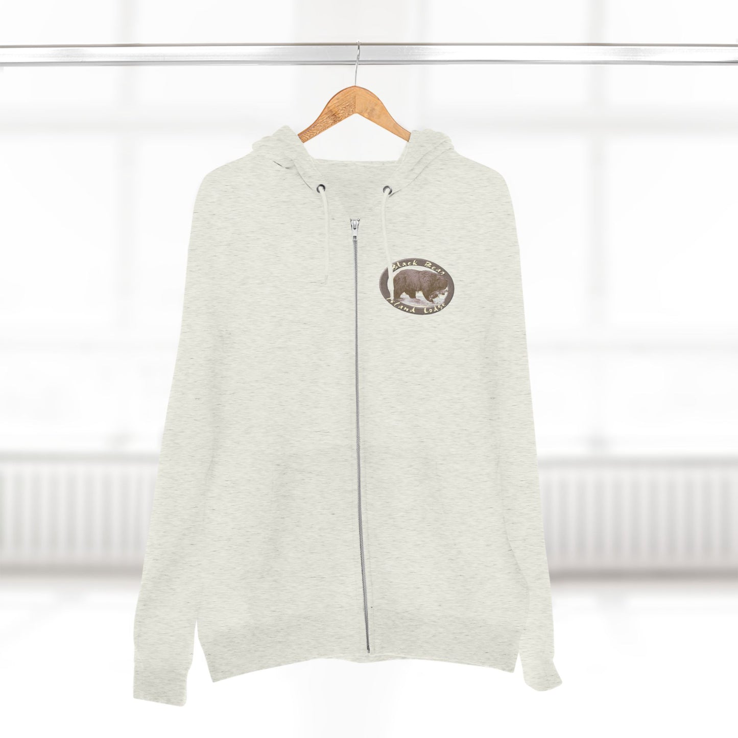 Black Bear Island Lodge Zip Hoodie