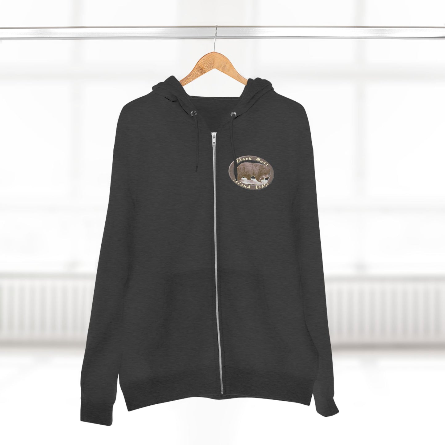 Black Bear Island Lodge Zip Hoodie