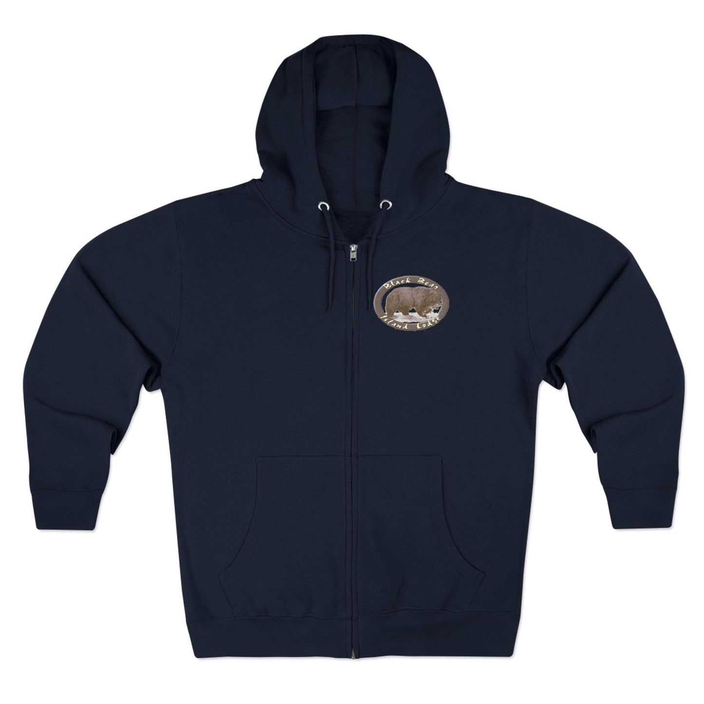 Black Bear Island Lodge Zip Hoodie