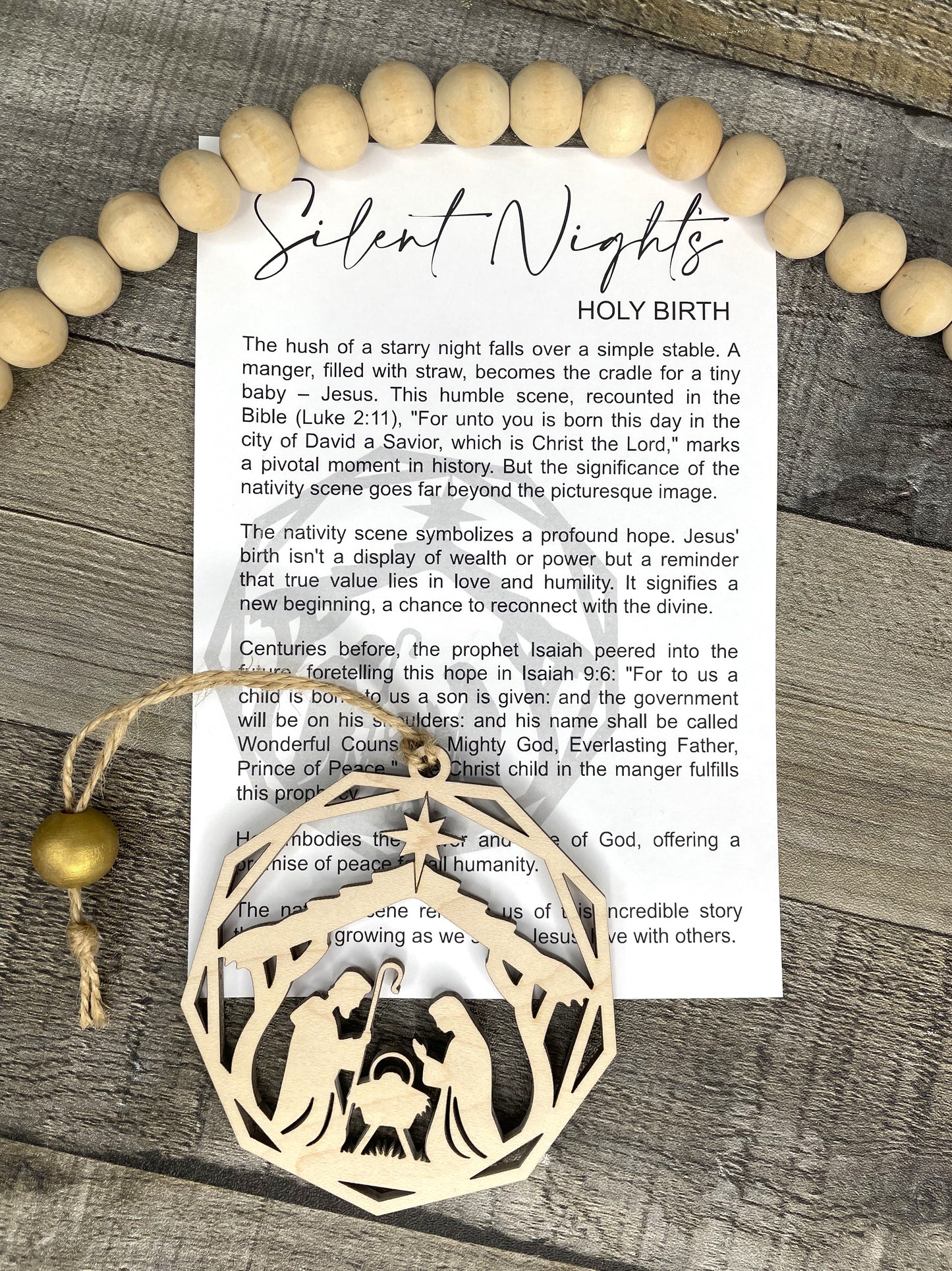 The Silent Night Ornament