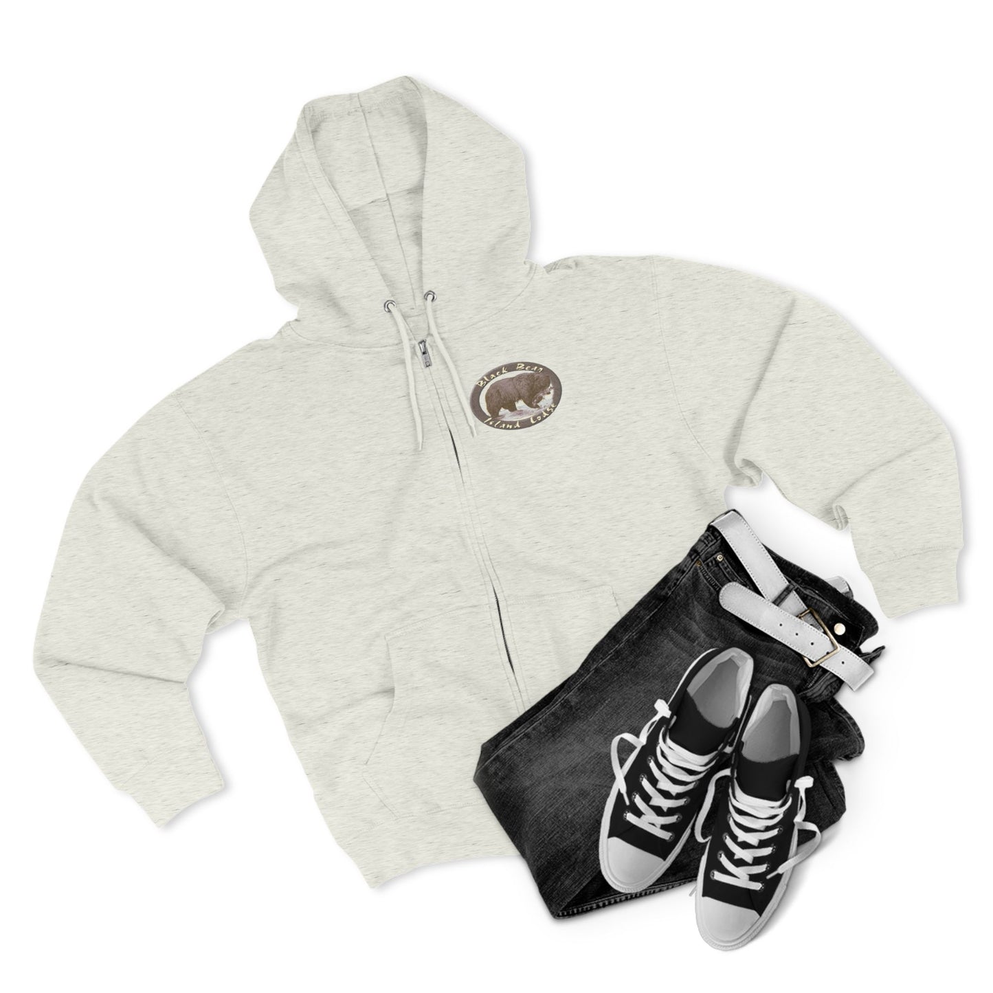 Black Bear Island Lodge Zip Hoodie
