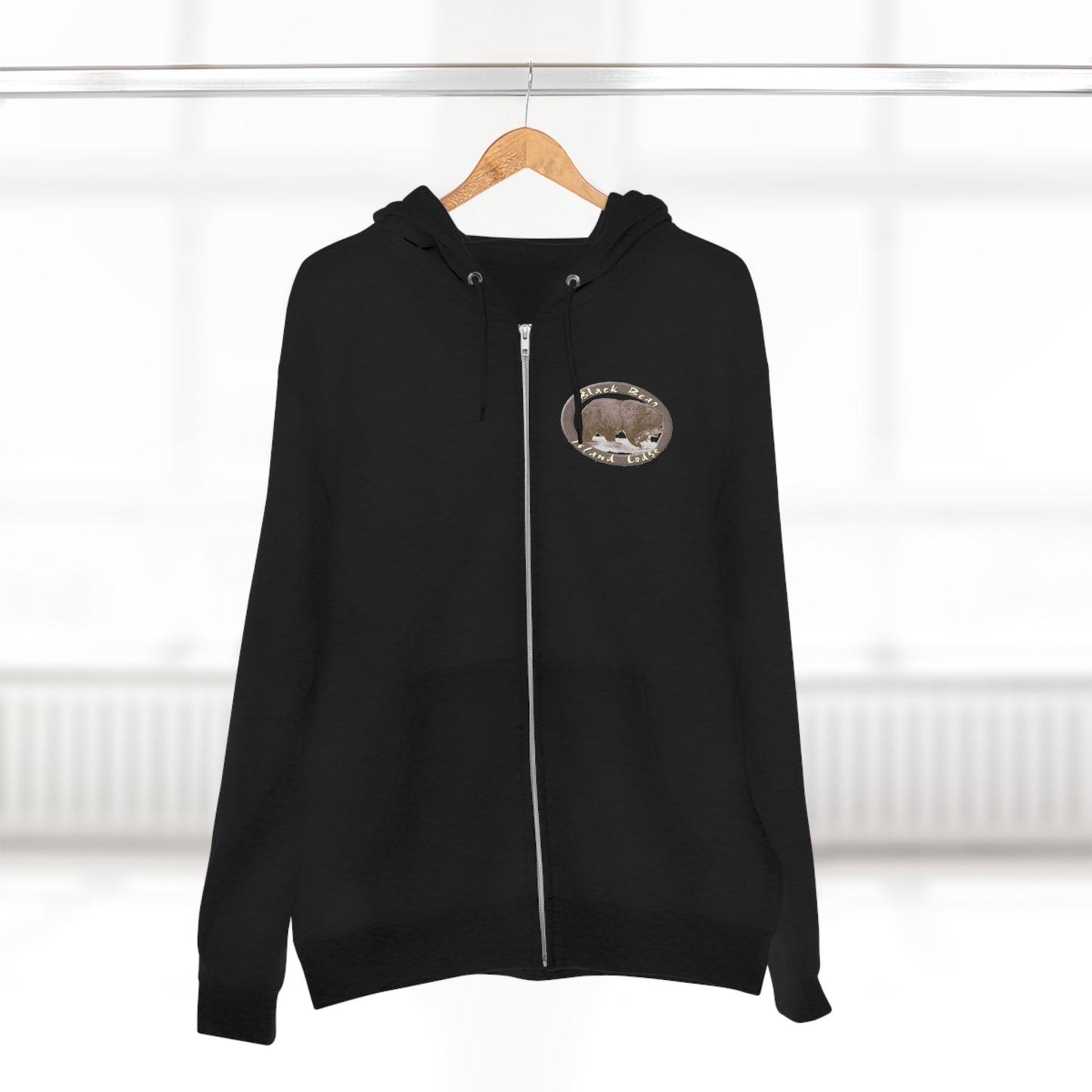 Black Bear Island Lodge Zip Hoodie