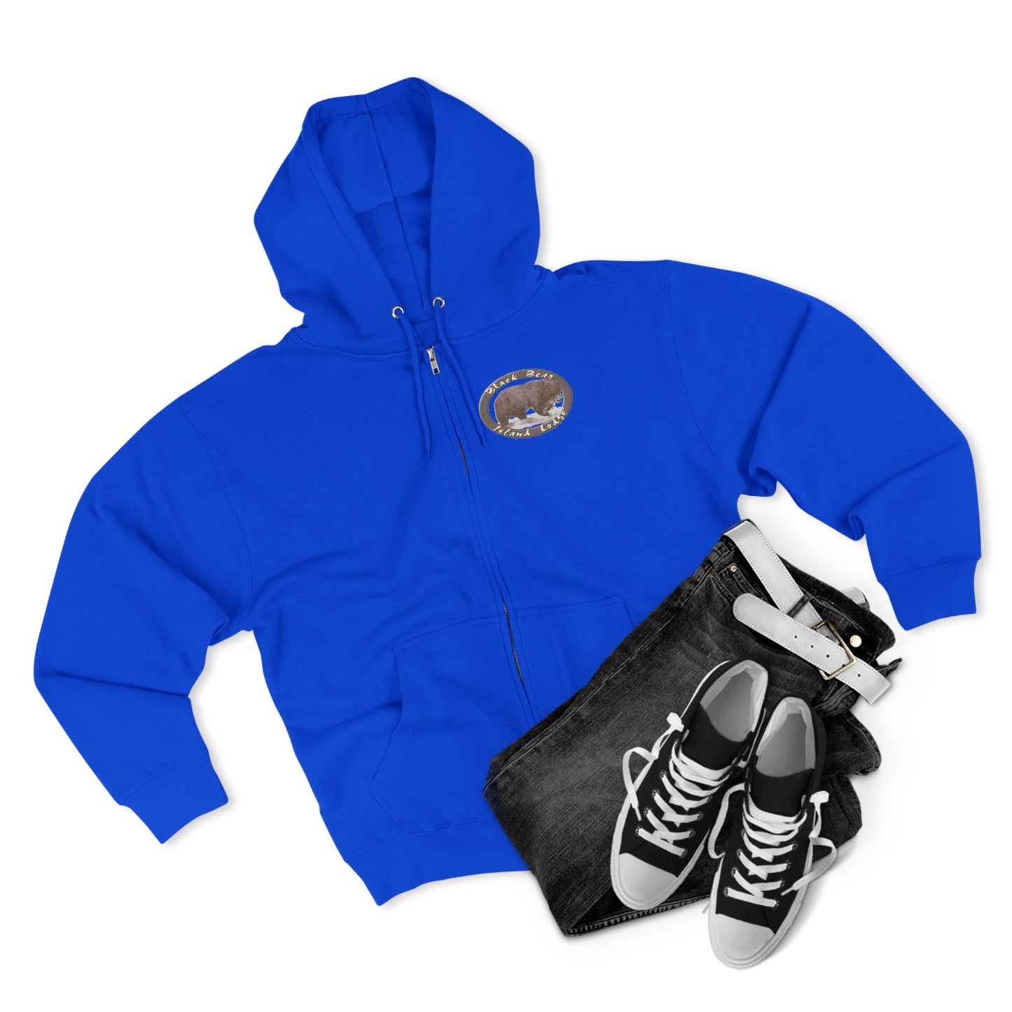 Black Bear Island Lodge Zip Hoodie