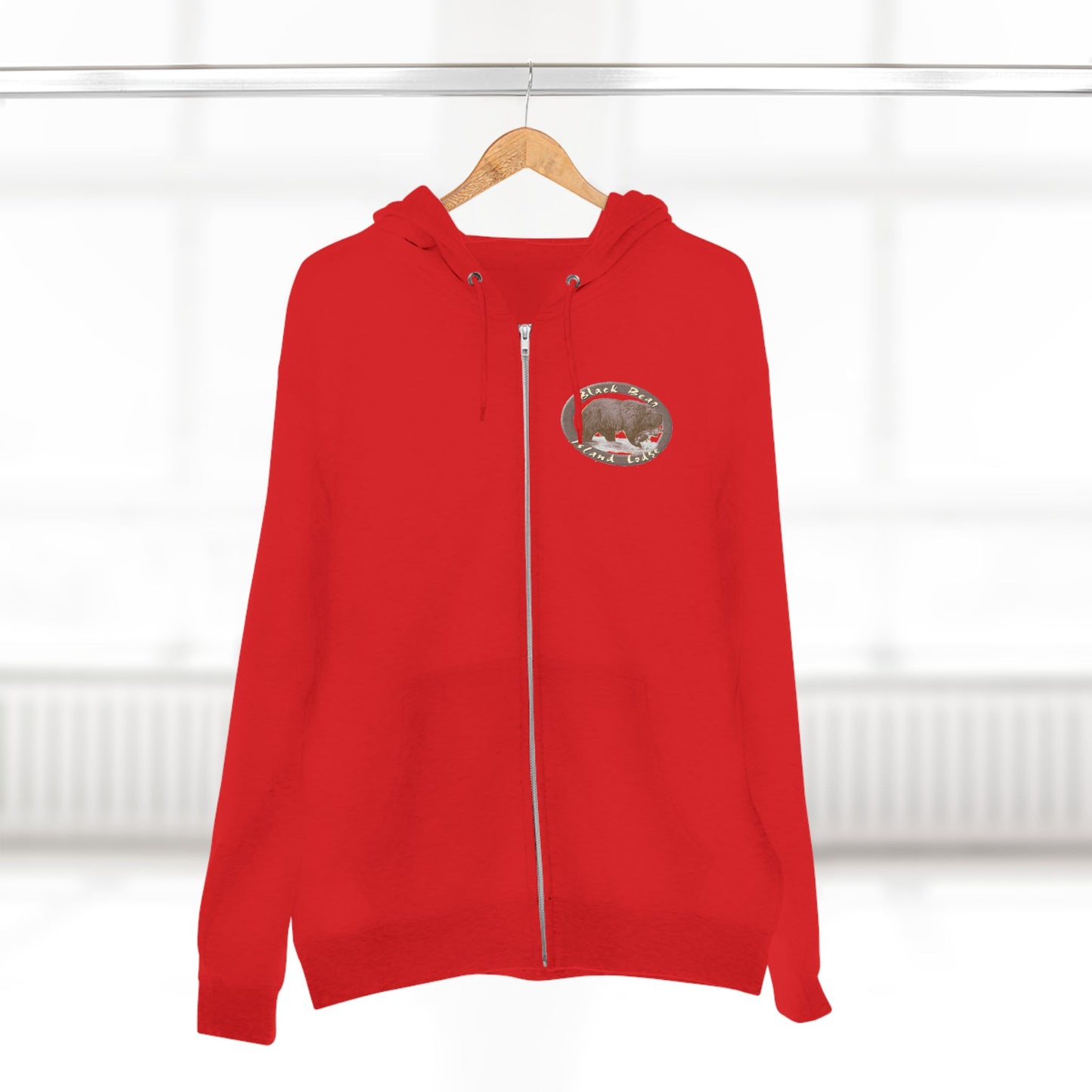 Black Bear Island Lodge Zip Hoodie