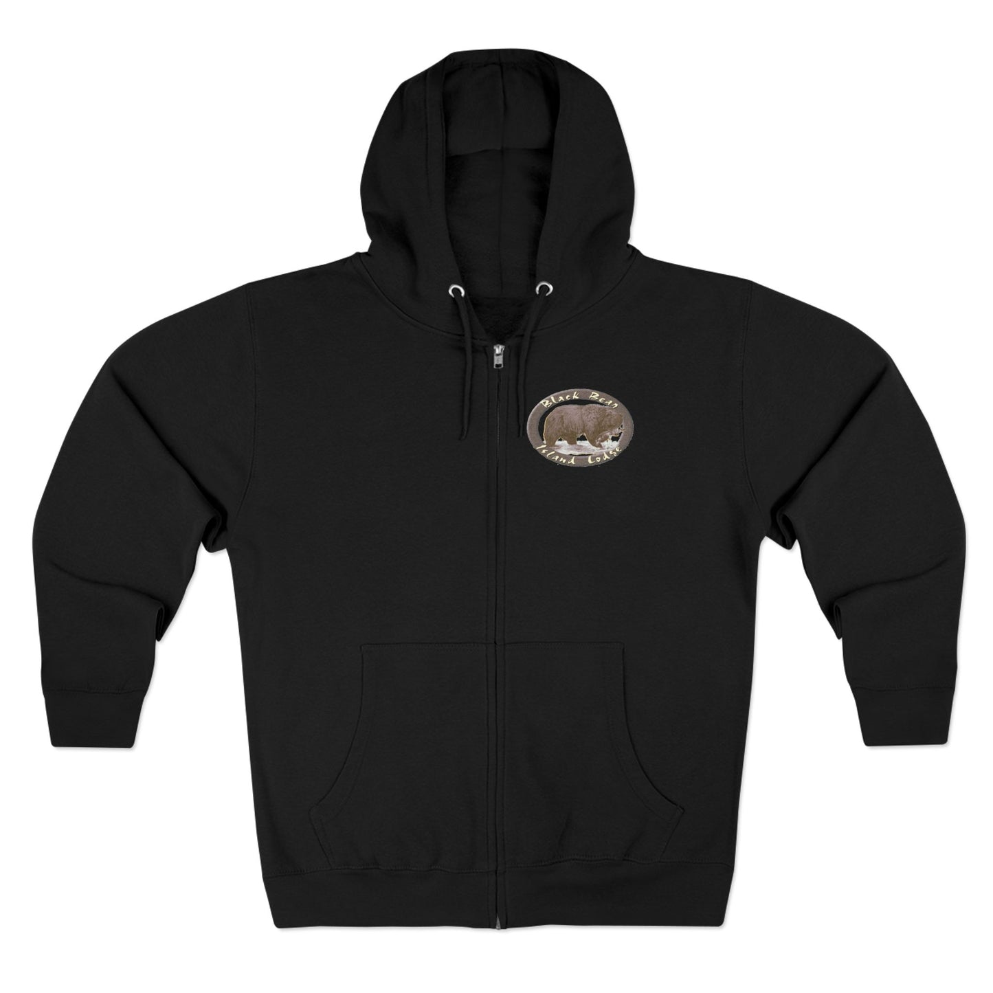 Black Bear Island Lodge Zip Hoodie