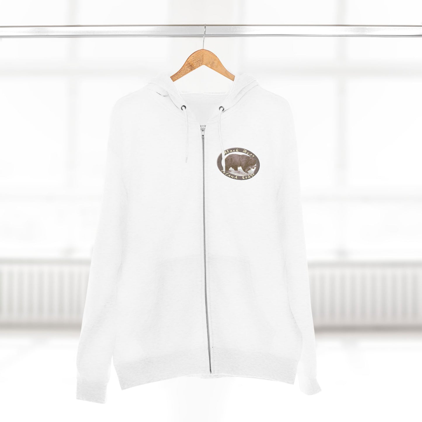 Black Bear Island Lodge Zip Hoodie