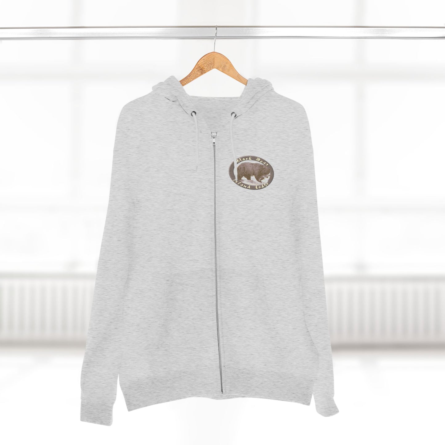 Black Bear Island Lodge Zip Hoodie