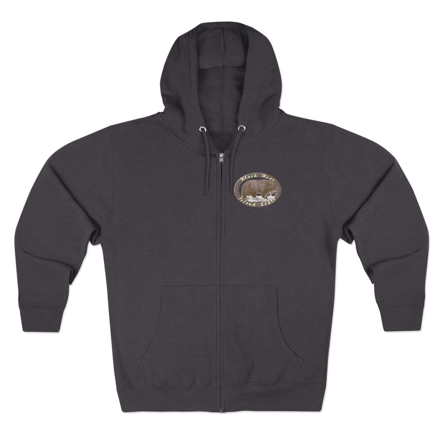 Black Bear Island Lodge Zip Hoodie