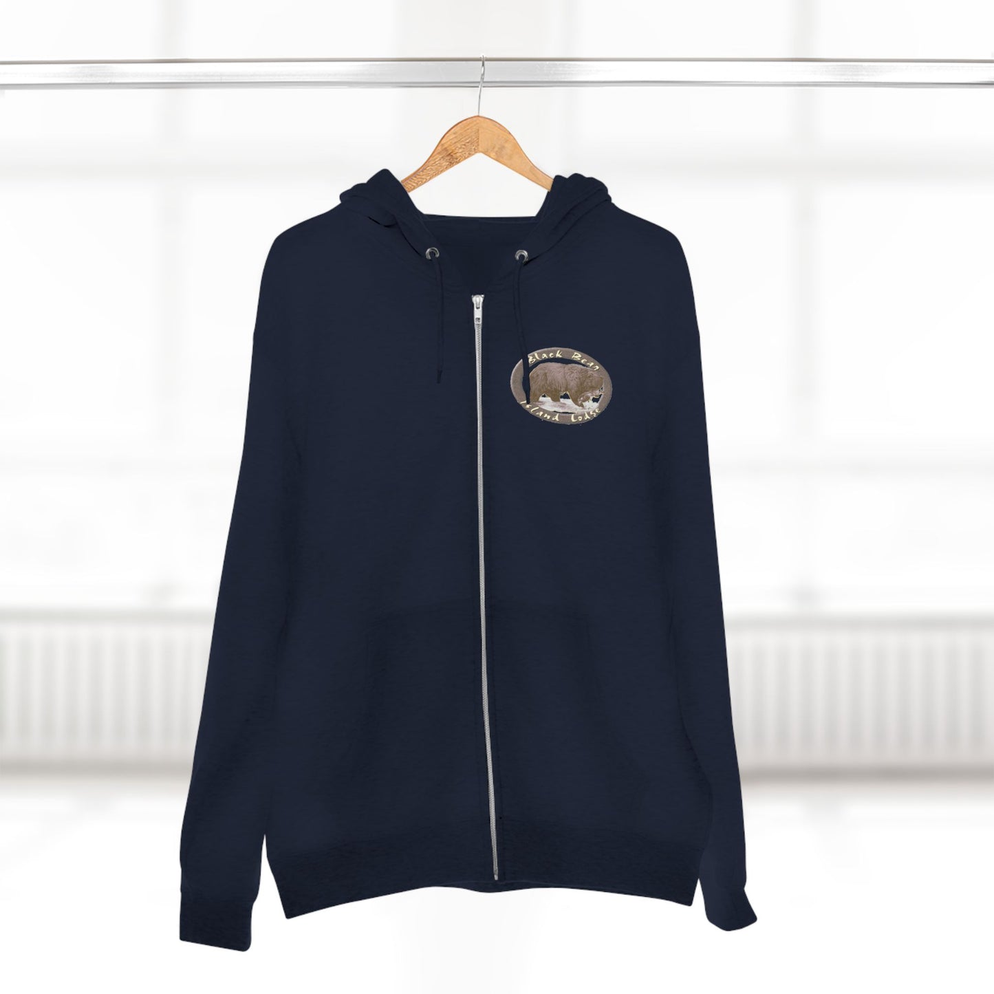 Black Bear Island Lodge Zip Hoodie