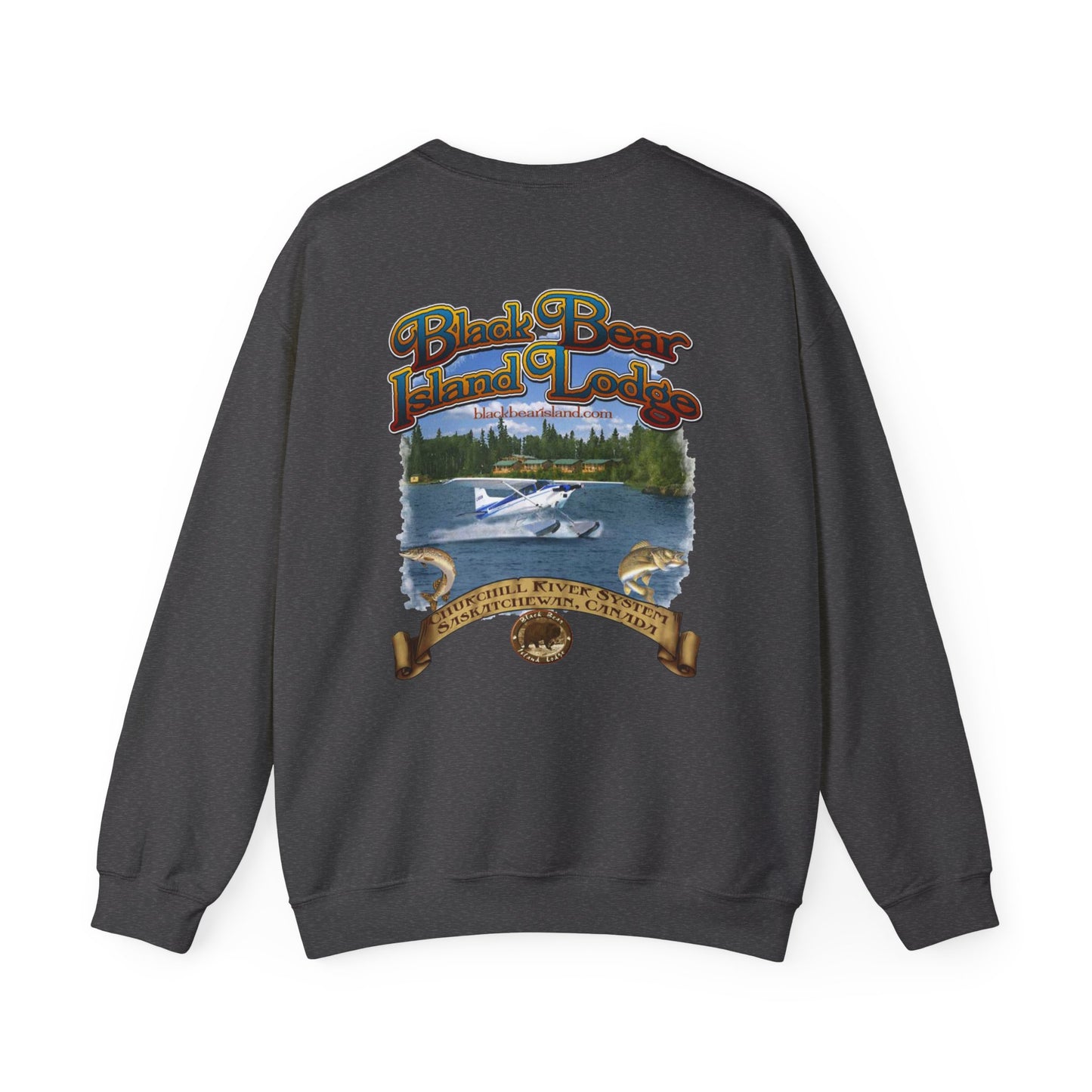 The Black Bear Island Lodge Crewneck Sweatshirt