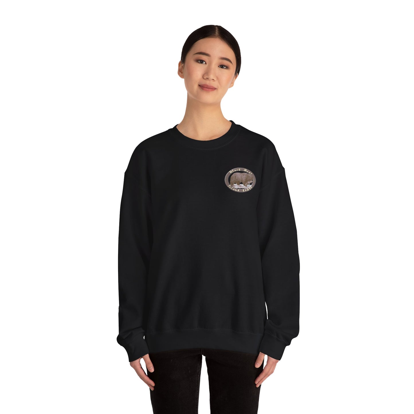 The Black Bear Island Lodge Crewneck Sweatshirt