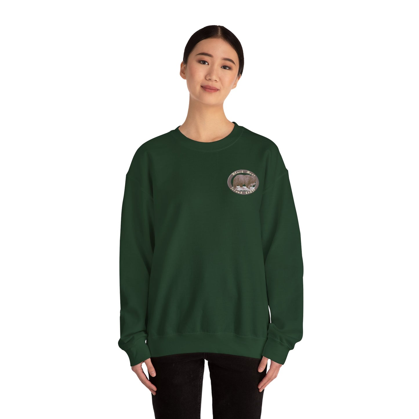 The Black Bear Island Lodge Crewneck Sweatshirt