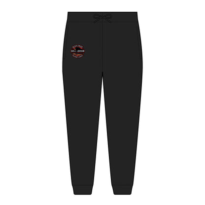 Harley Davidson Black Bear Island Lodge Embroidered Joggers