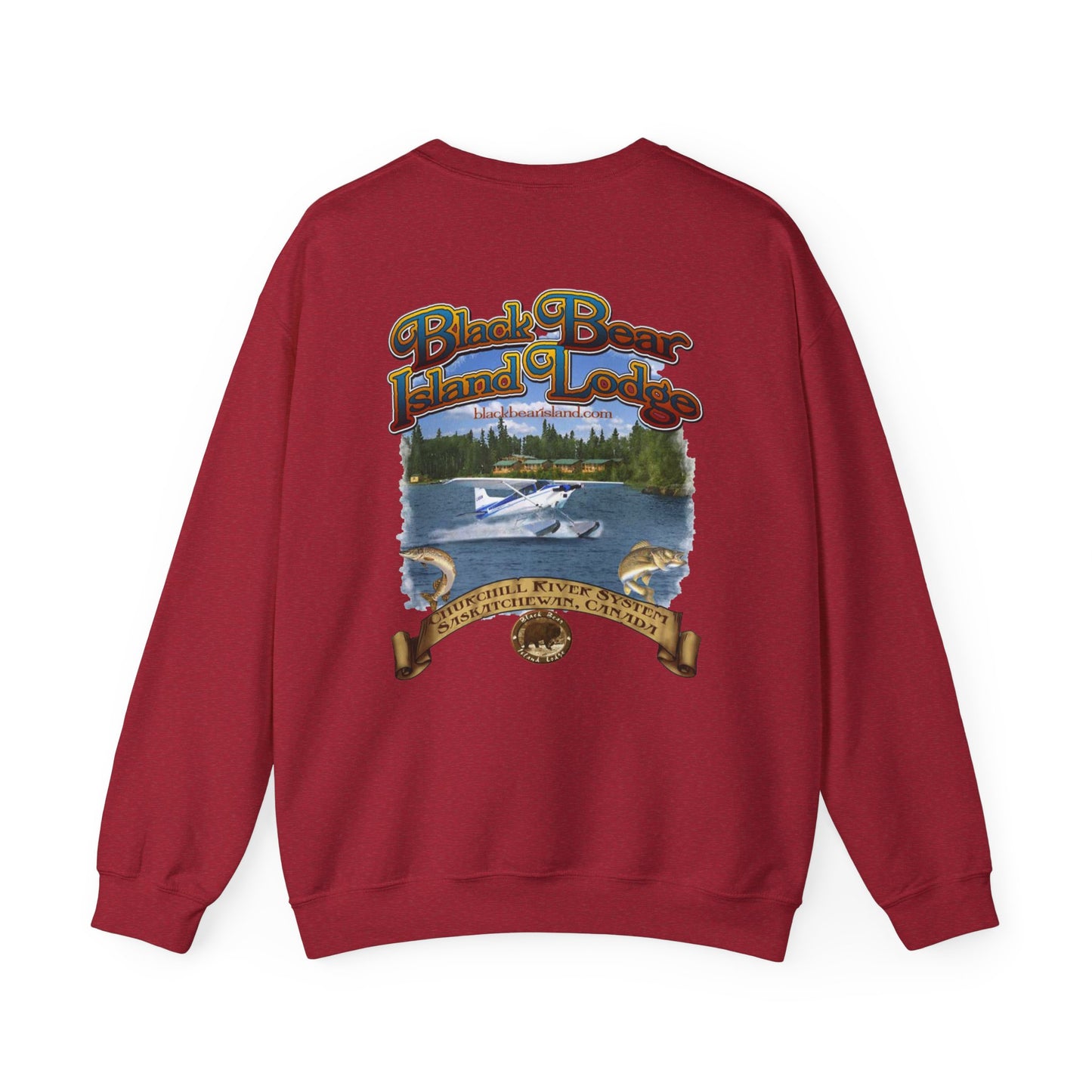 The Black Bear Island Lodge Crewneck Sweatshirt