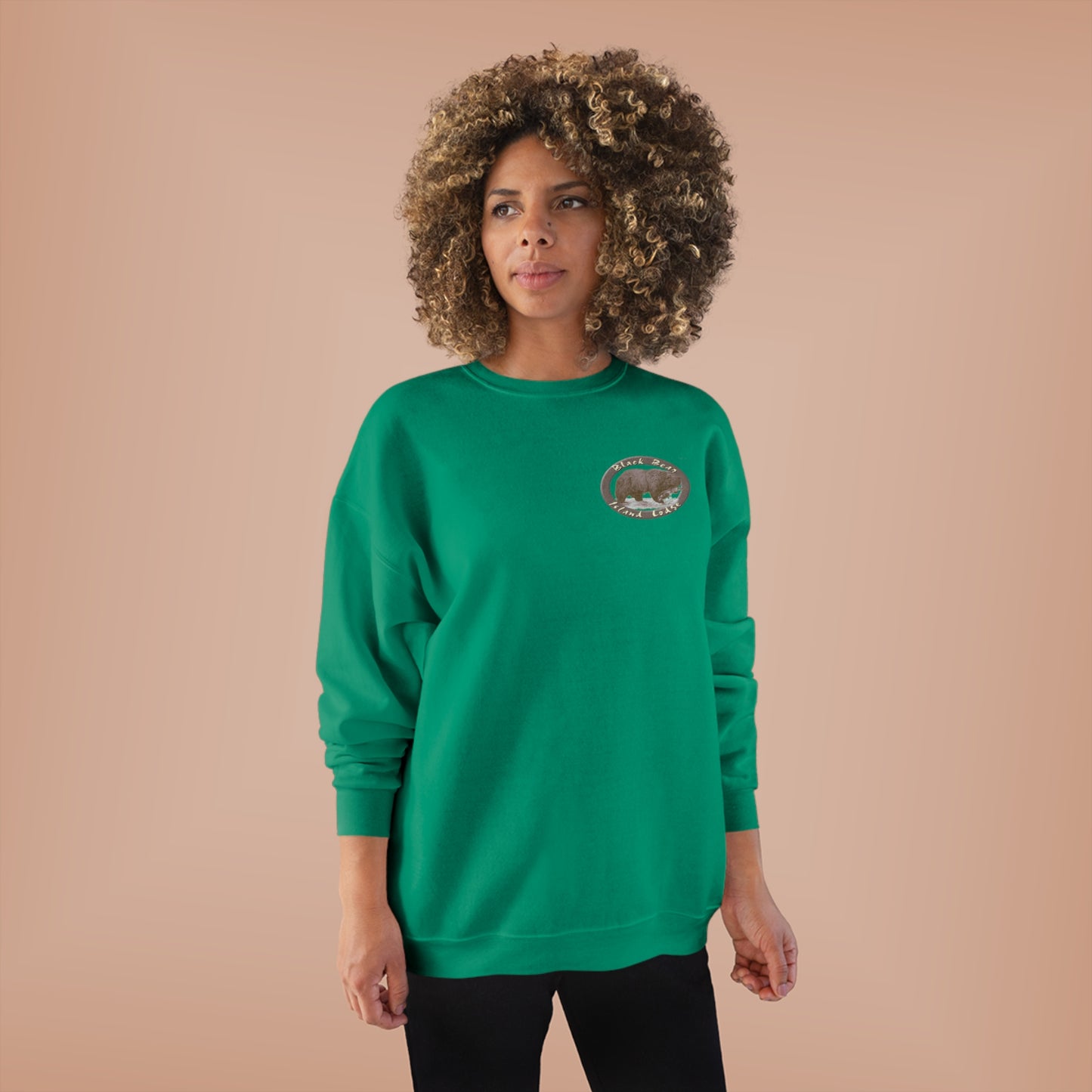 The Black Bear Island Lodge Crewneck Sweatshirt