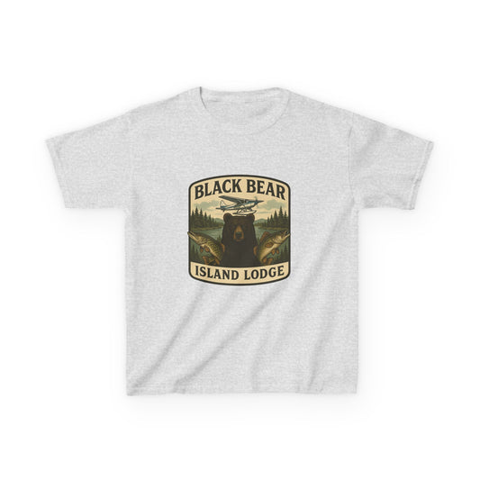 Kids Black Bear Island Lodge T-Shirt