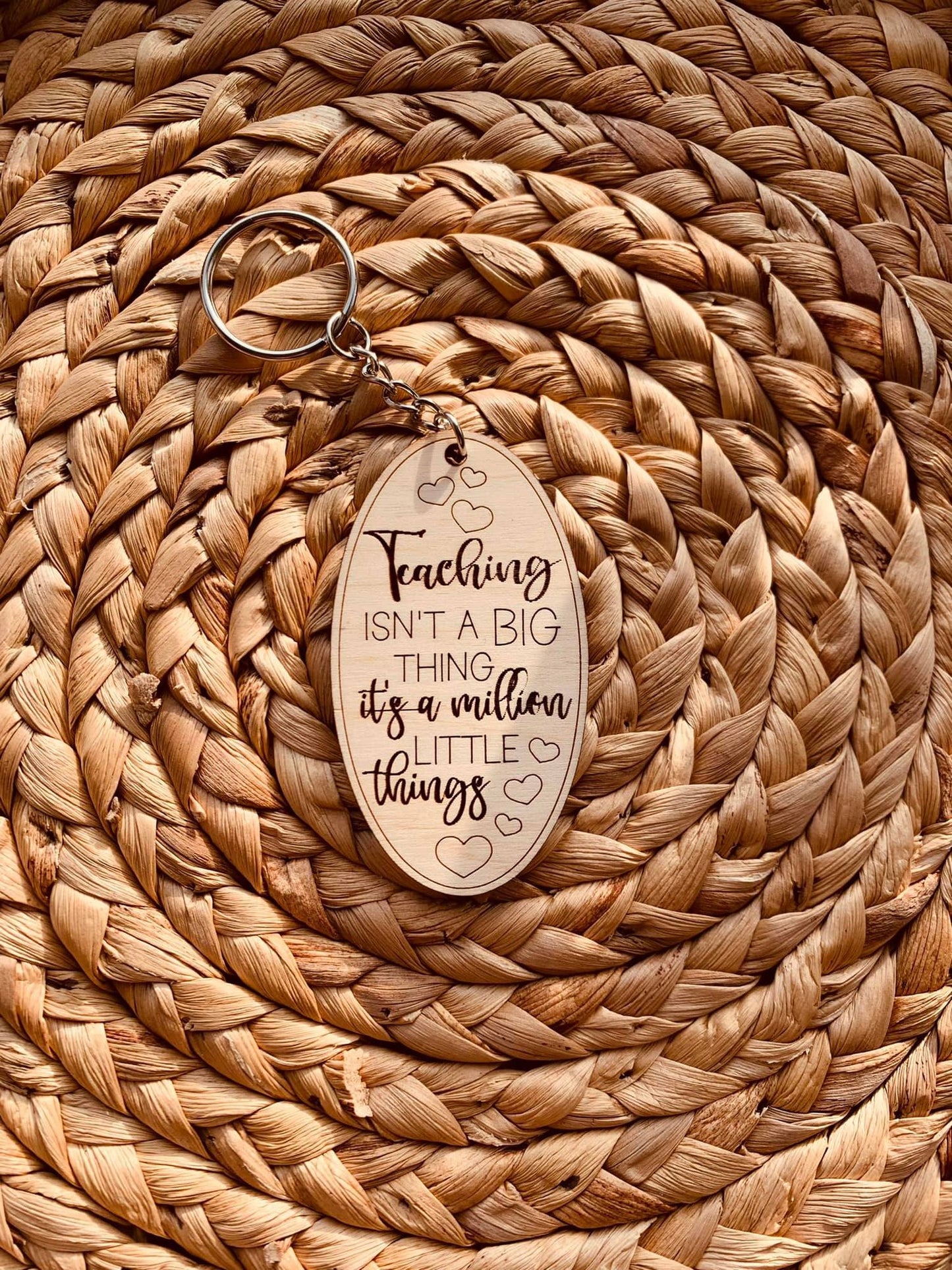 Teaching is a million little things Keychain