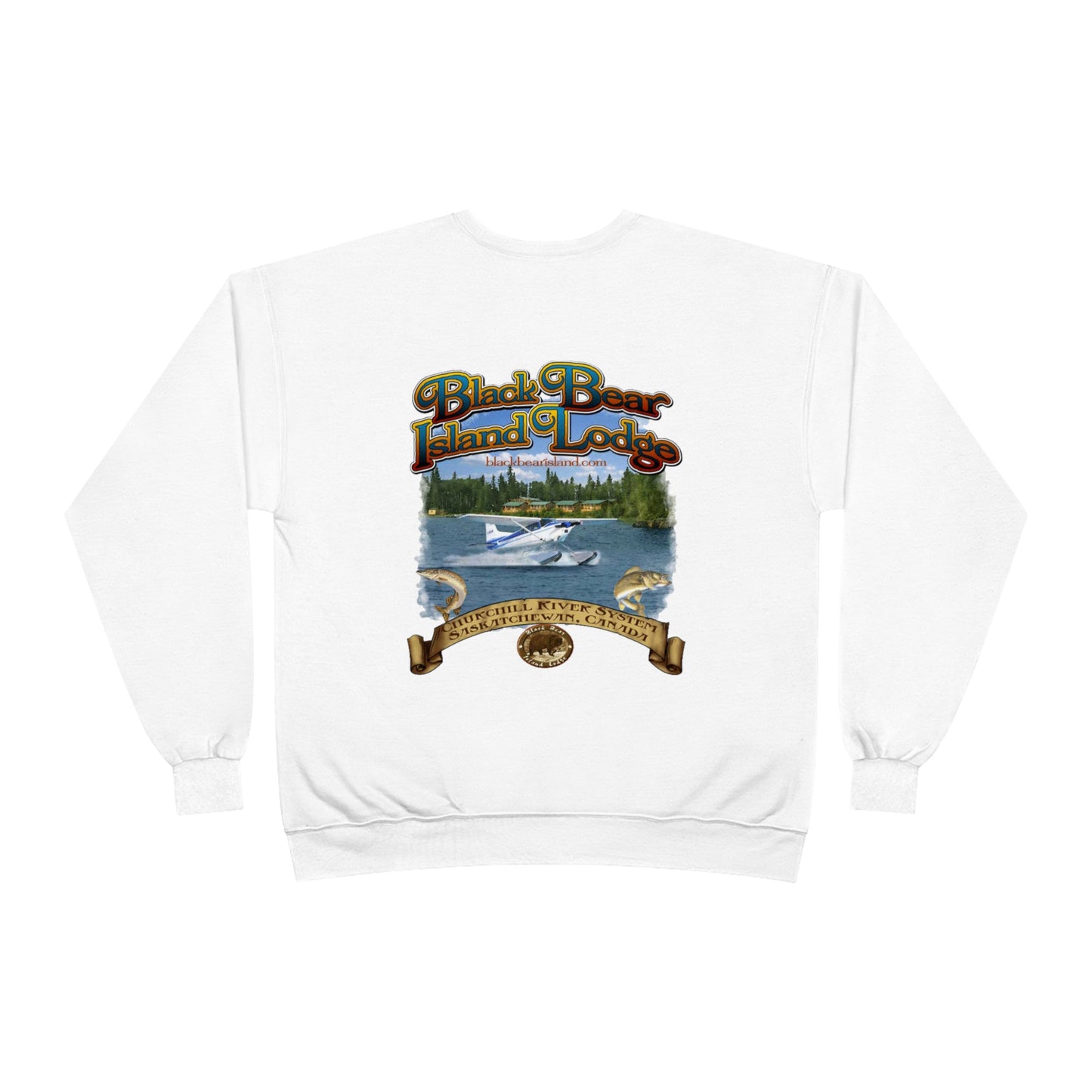 The Black Bear Island Lodge Crewneck Sweatshirt