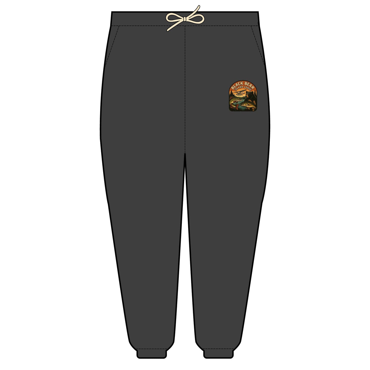Black Bear Island Lodge Garment-Dyed Fleece Sweatpants