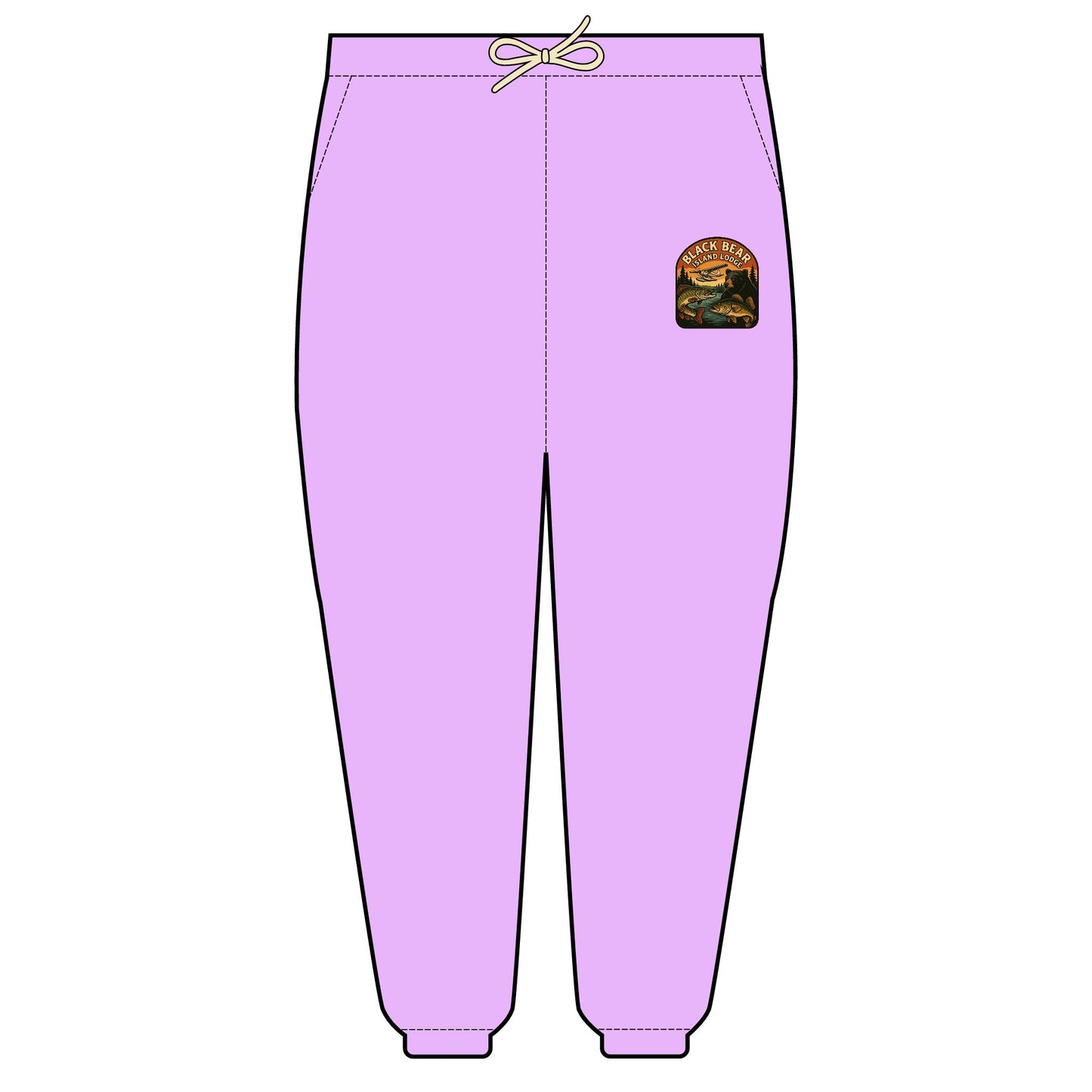 Black Bear Island Lodge Garment-Dyed Fleece Sweatpants
