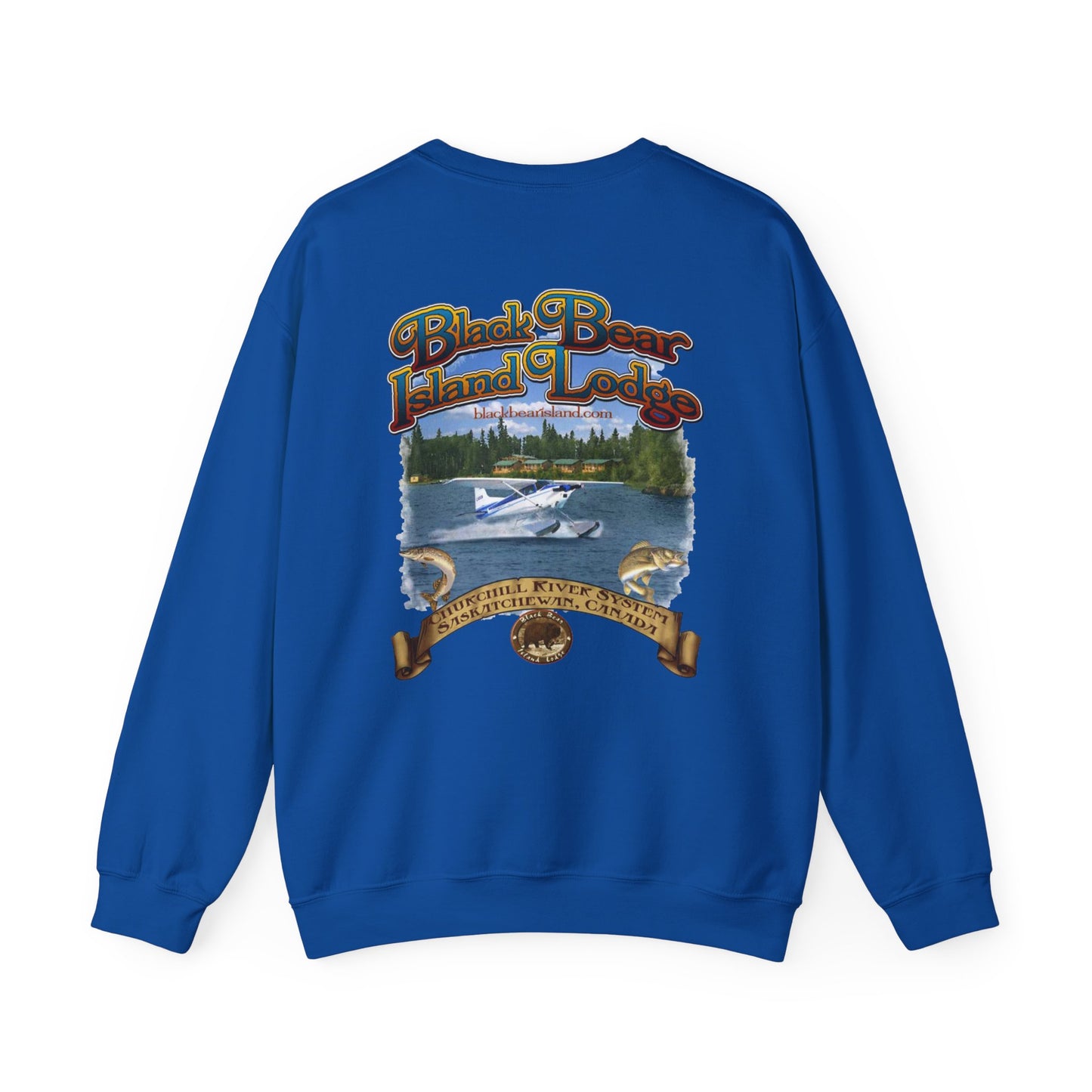 The Black Bear Island Lodge Crewneck Sweatshirt