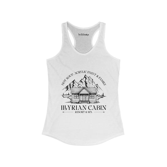 Illerian Cabin Resort and Spa Racerback Tank