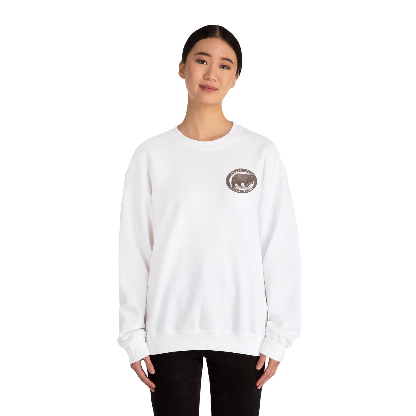 The Black Bear Island Lodge Crewneck Sweatshirt