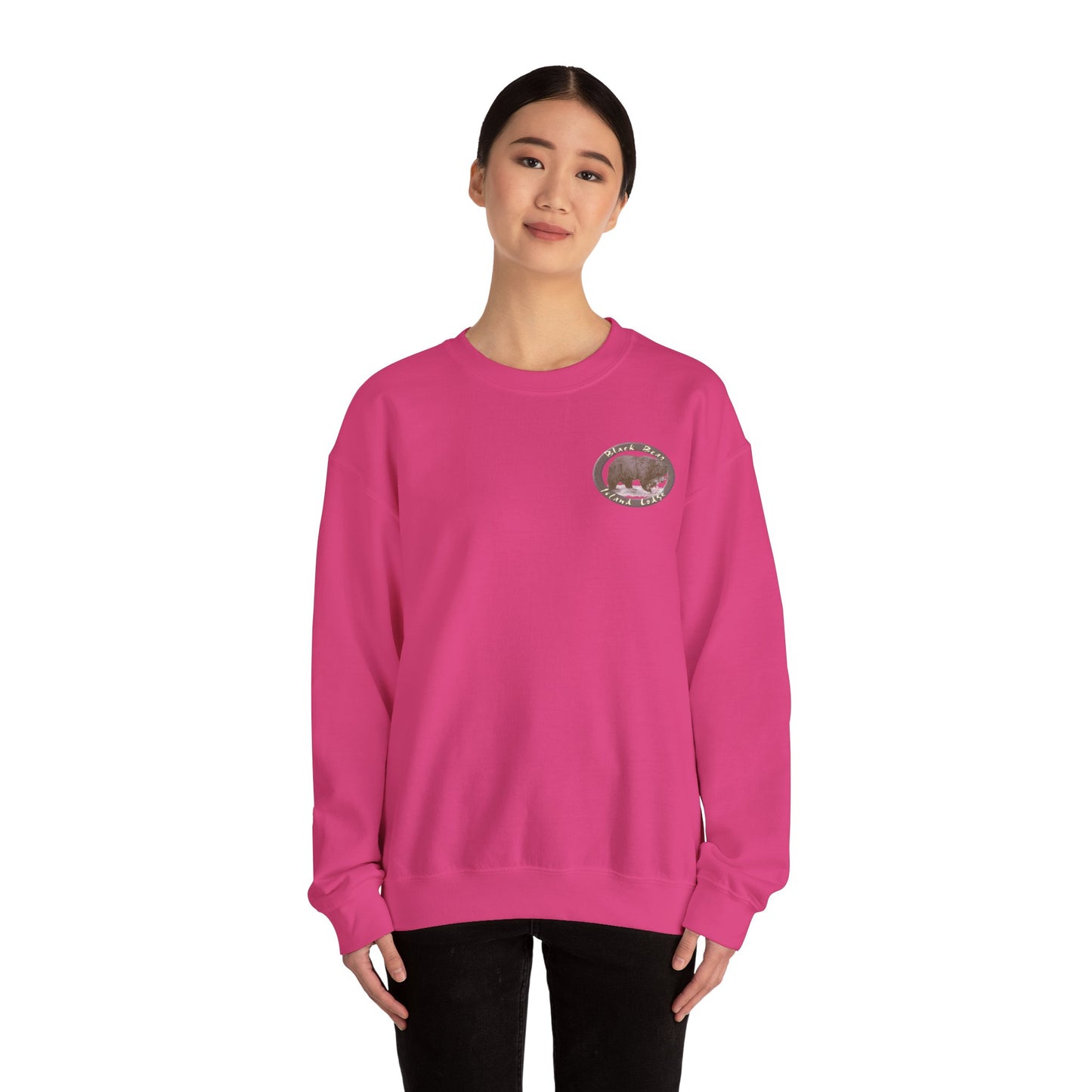 The Black Bear Island Lodge Crewneck Sweatshirt